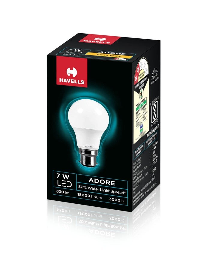 Havells LHLDDDBCBD2R007 7W B22 WW LED Bulb - Image 1